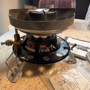 Coleman Peak 1 Black and Silver Camping Stove